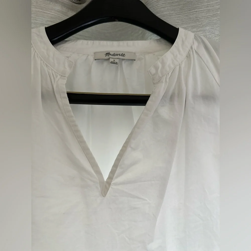 Madewell long sleeve WHITE cotton shirt - Picture 5 of 6